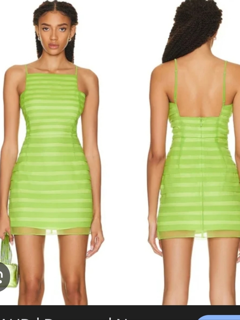 STAUD Kiwi Mini Dress Size 0 NWT